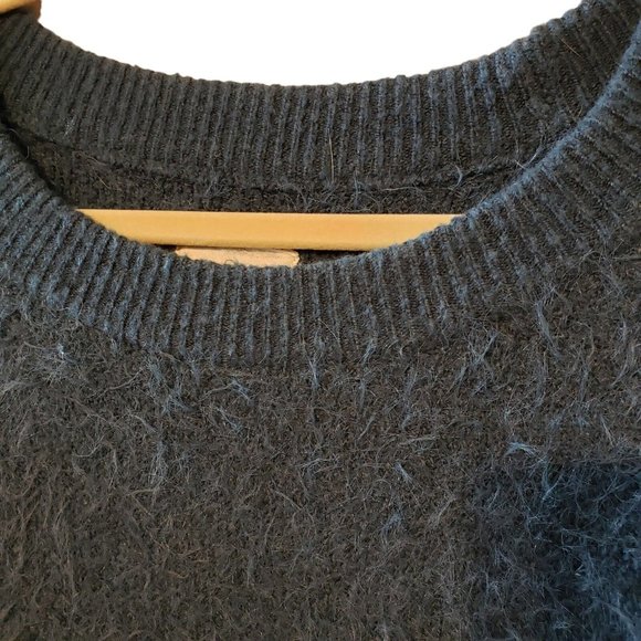 Lou & Grey Womens fuzzy Knit Sweater Long Sleeve Crew Neck Wool Blend size M - Picture 2 of 15